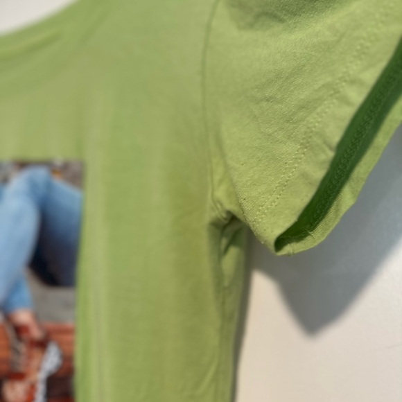 Women's Lime Green. Gucci Sneakers. Gucci Bag. Rhinestones. Graphic Tee. - Picture 7 of 8